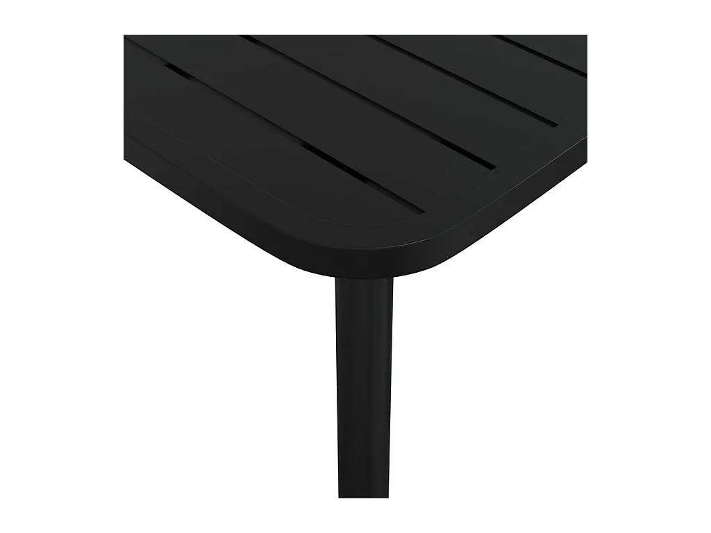 Table de jardin anthracite 110x80x71 acier