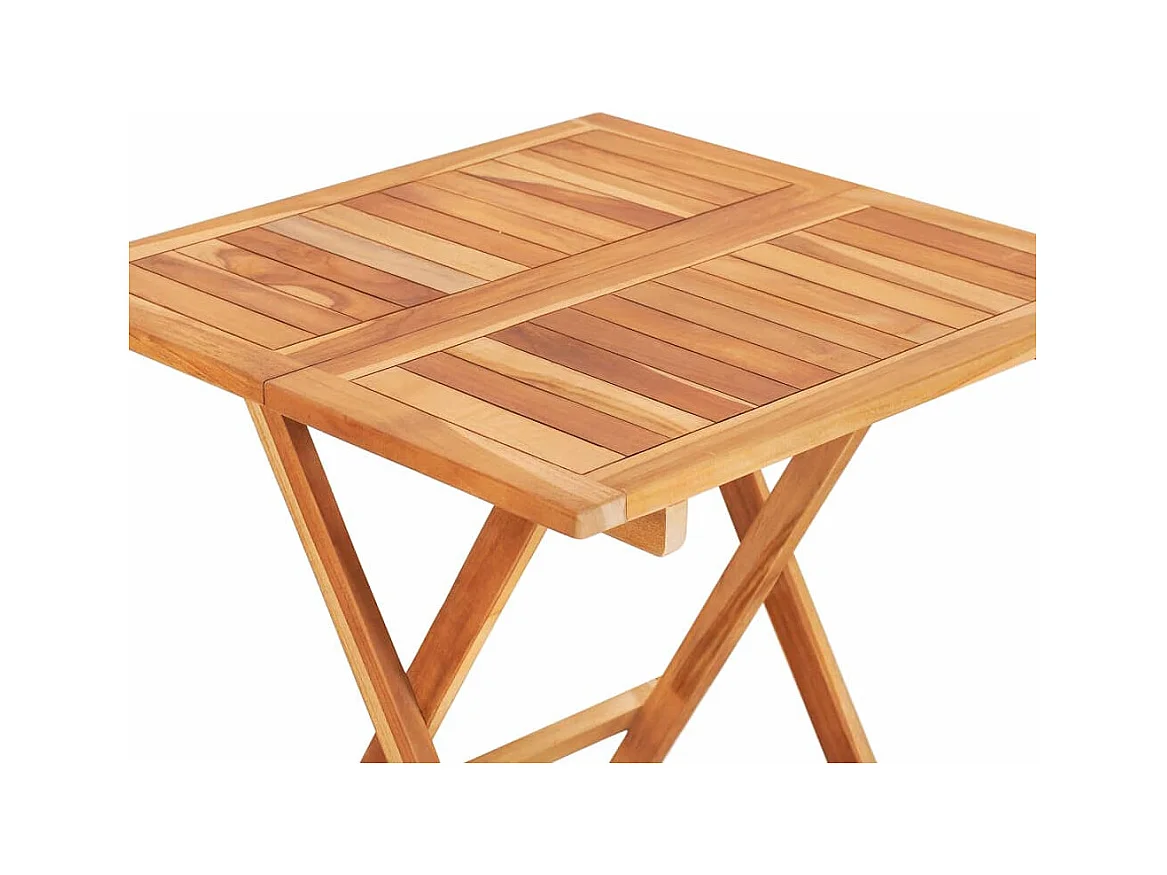 Table de bistro pliable 60x60x65 Bois de teck solide