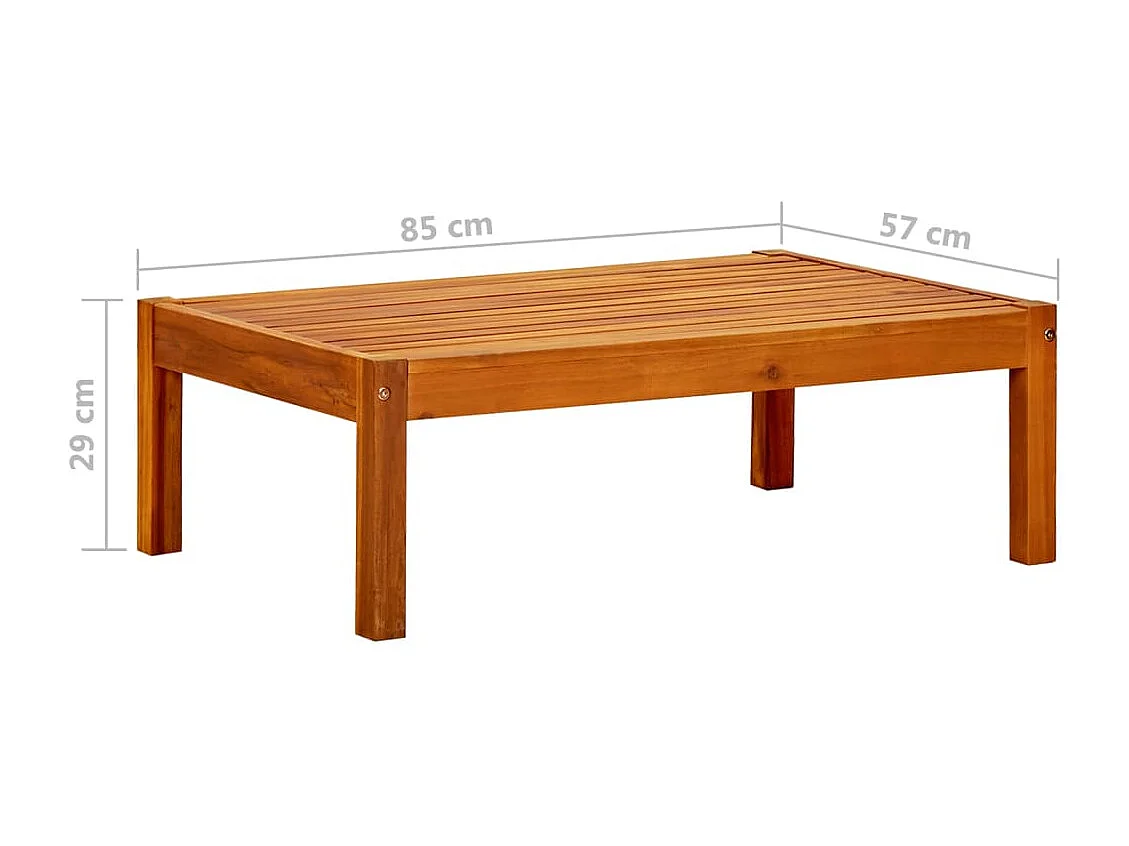 Table de jardin 85x57x29 Bois d'acacia massif
