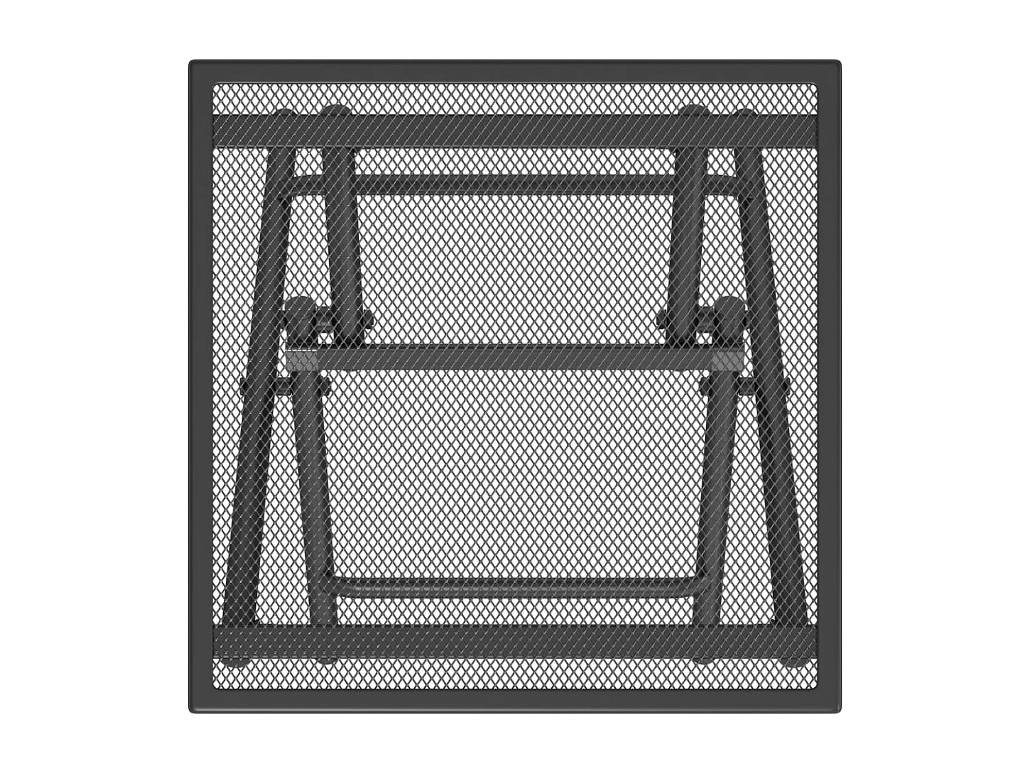 Table de jardin pliable anthracite 38x38x38 Treillis d'acier