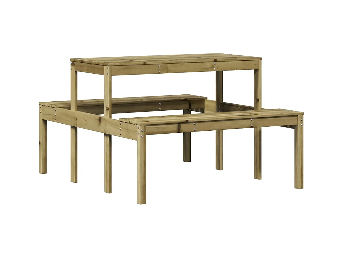 Table de pique-nique 110x134x75 bois de pin imprégné