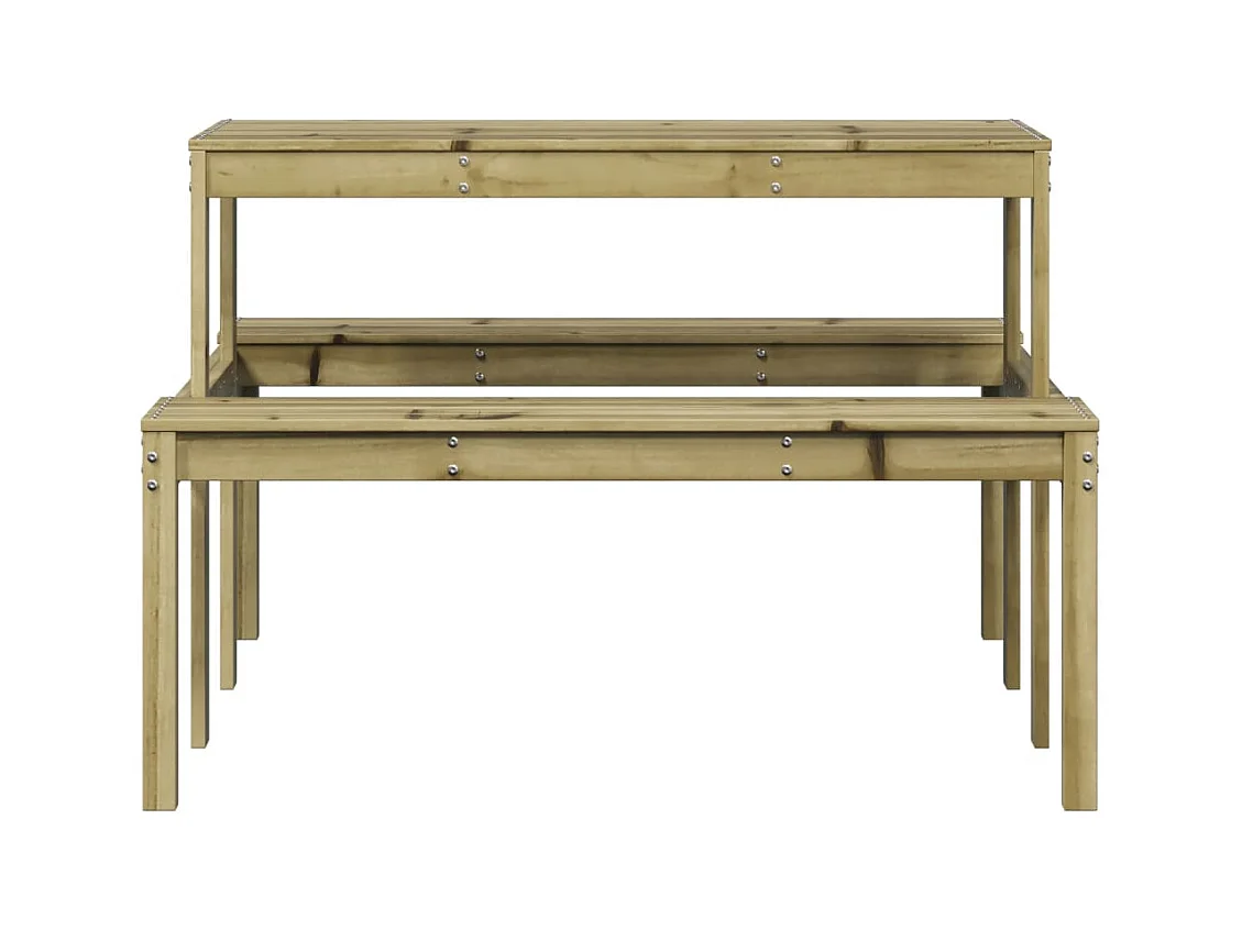 Table de pique-nique 110x134x75 bois de pin imprégné