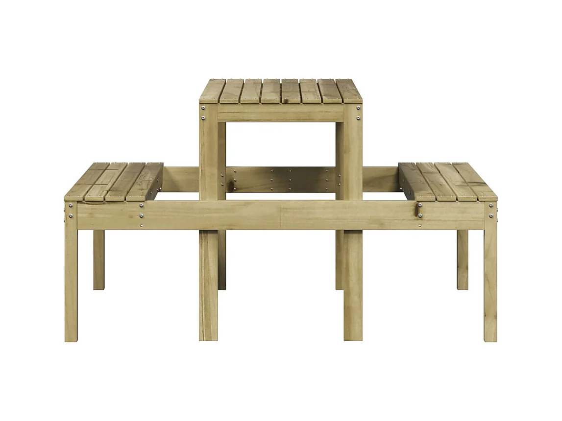 Table de pique-nique 110x134x75 bois de pin imprégné