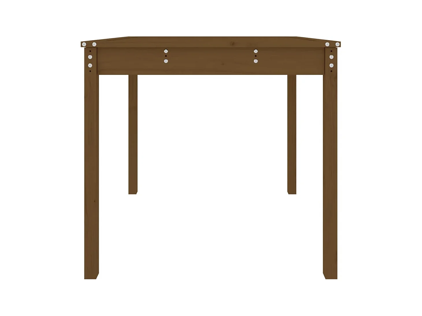 Table de jardin marron miel 82,5x82,5x76 bois massif de pin