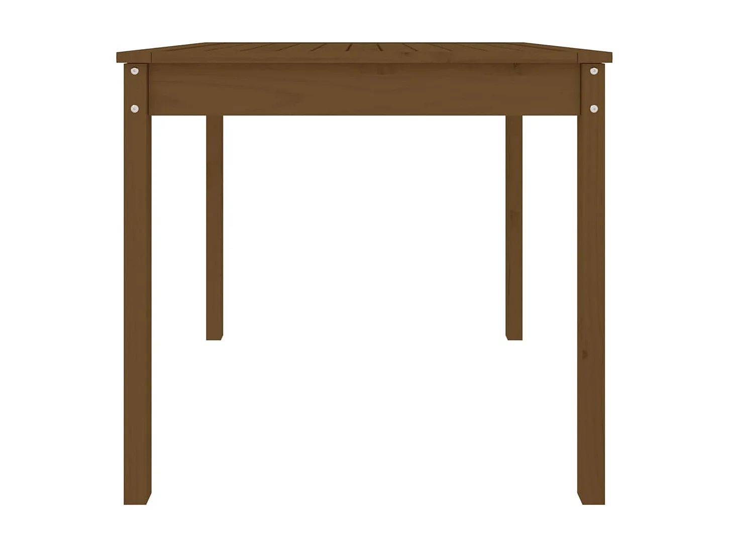 Table de jardin marron miel 82,5x82,5x76 bois massif de pin