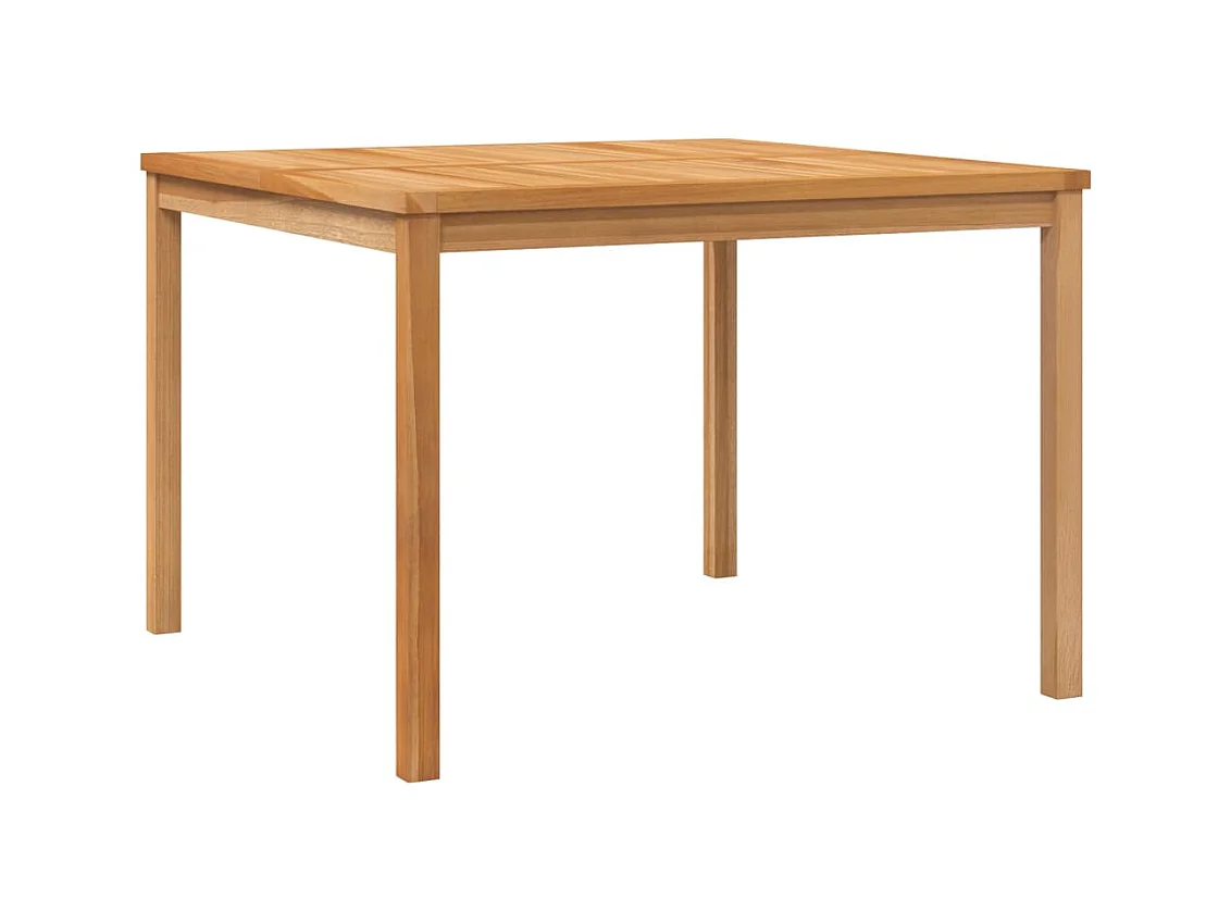 Table à dîner de jardin 110x110x77 Bois de teck solide