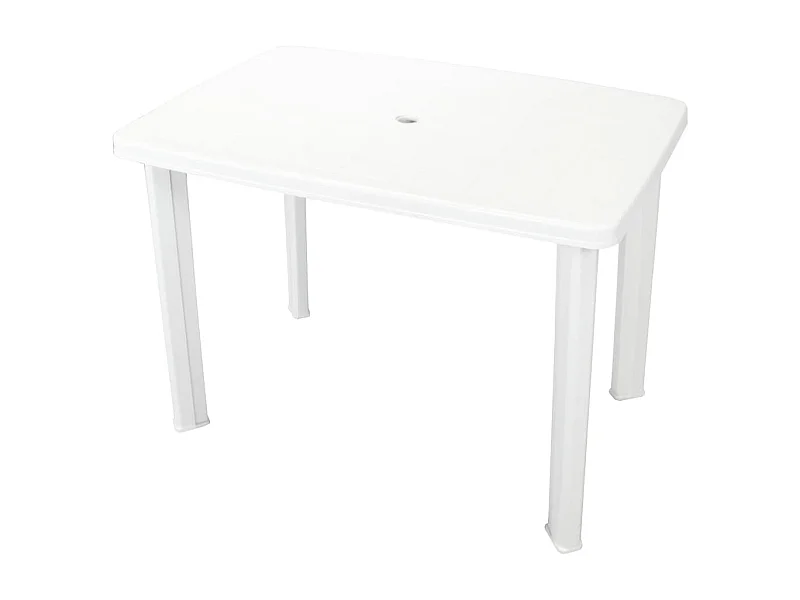 Table de jardin Blanc 101 x 68x72 Plastique