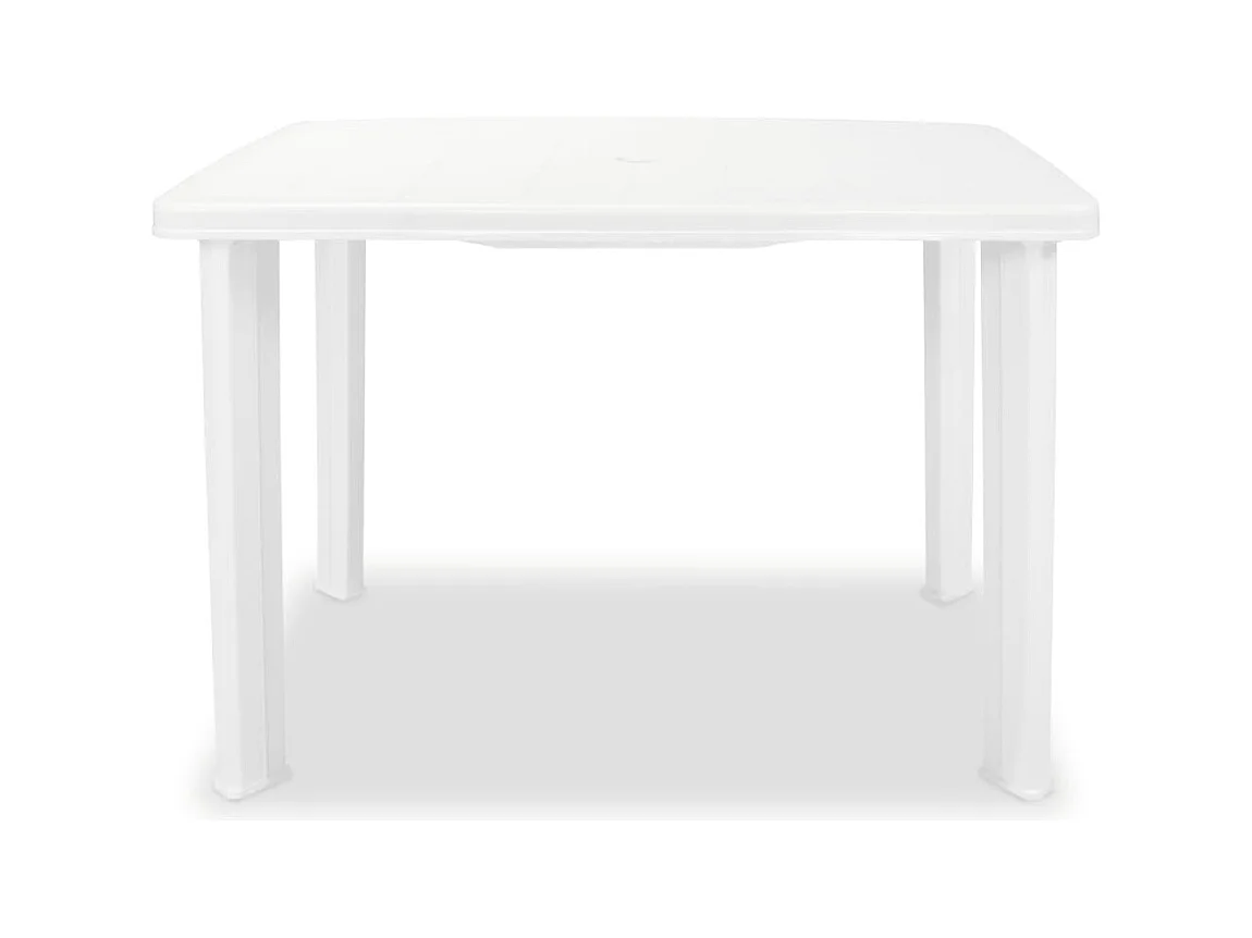 Table de jardin Blanc 101 x 68x72 Plastique