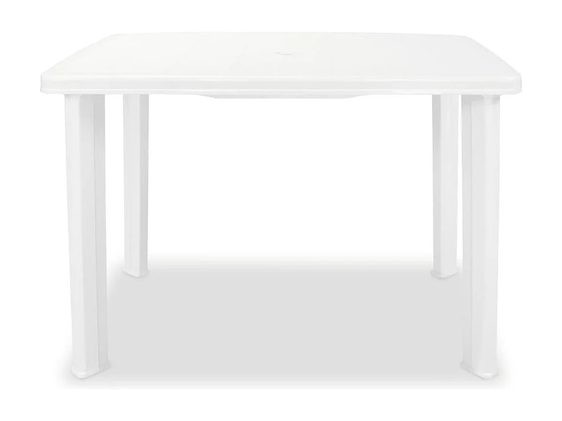 Table de jardin Blanc 101 x 68x72 Plastique