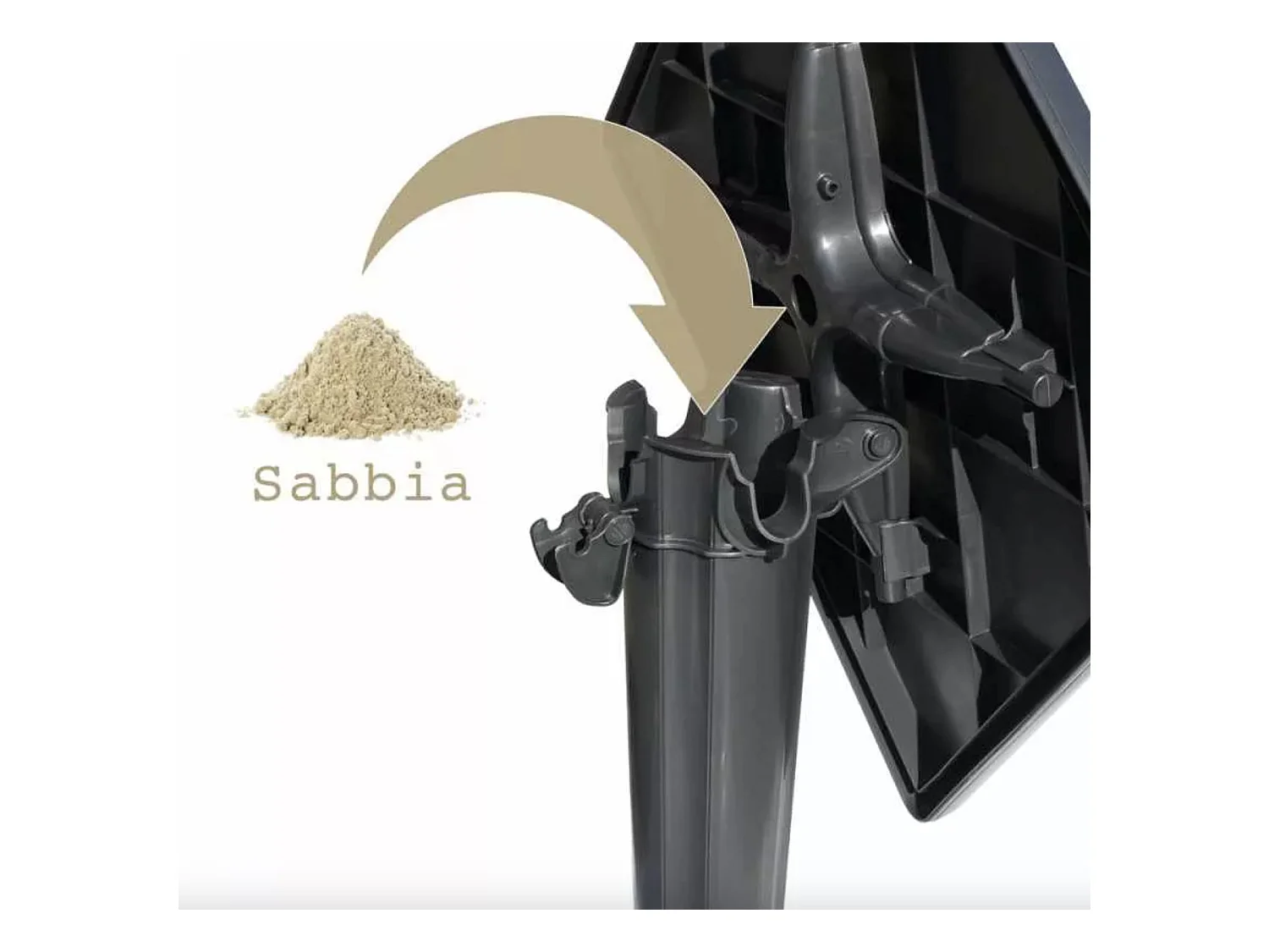 Petite table de jardin carré ZAKOR – Fonctionnelle et pensée pour durer-Noir