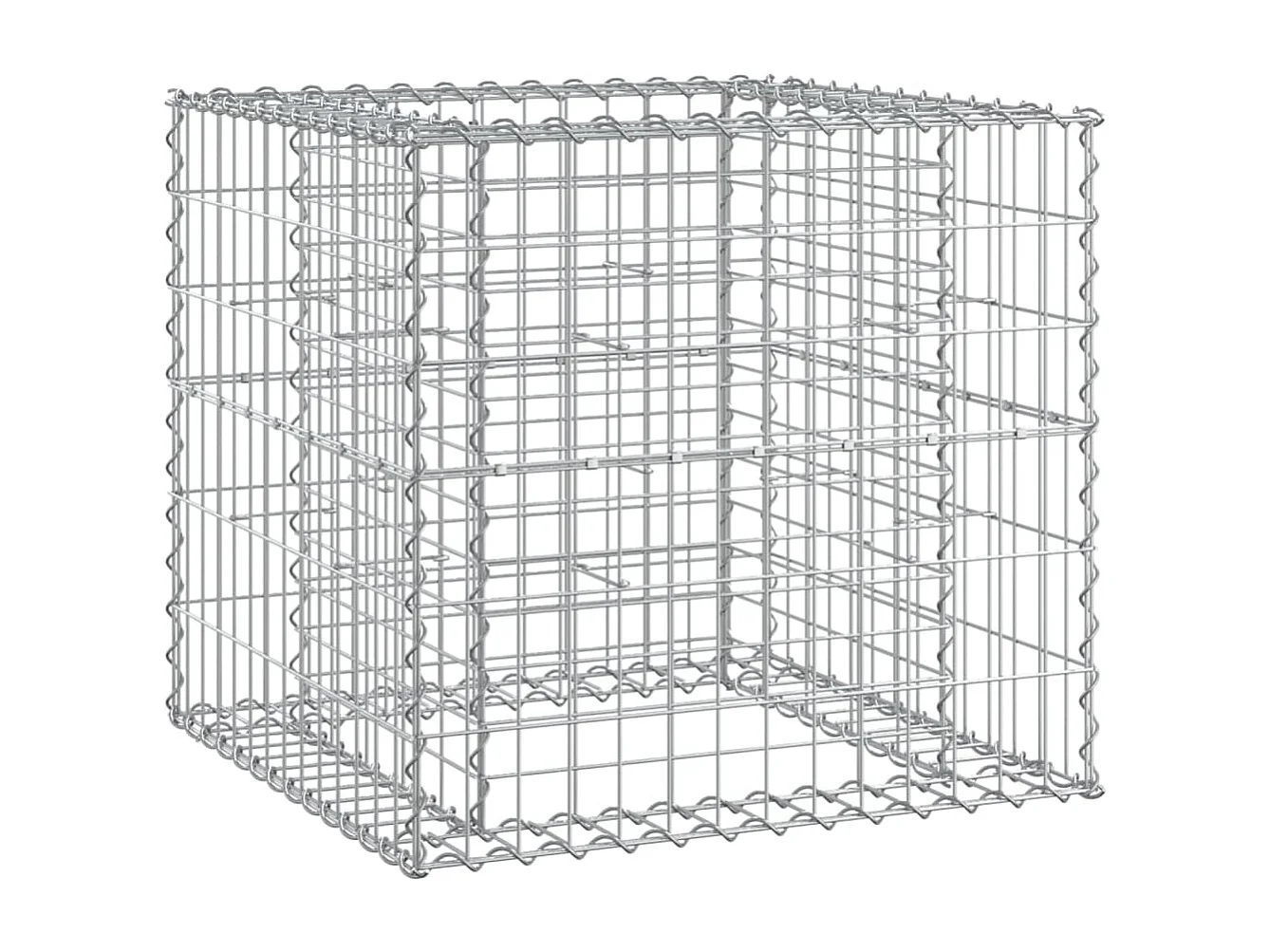 Banc de jardin avec panier en gabion bois massif de douglas