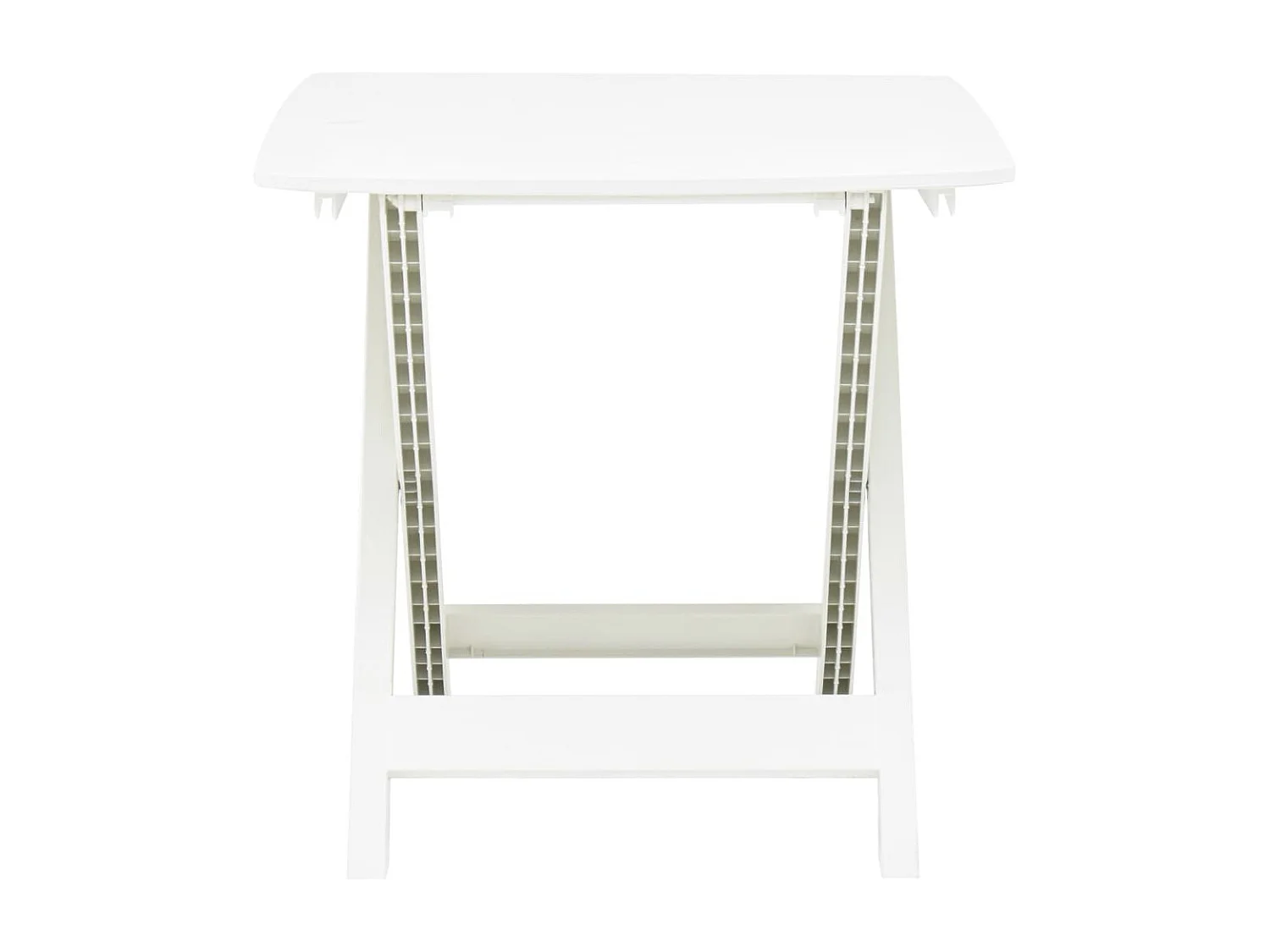 Table pliable de jardin Blanc 79x72x70 Plastique