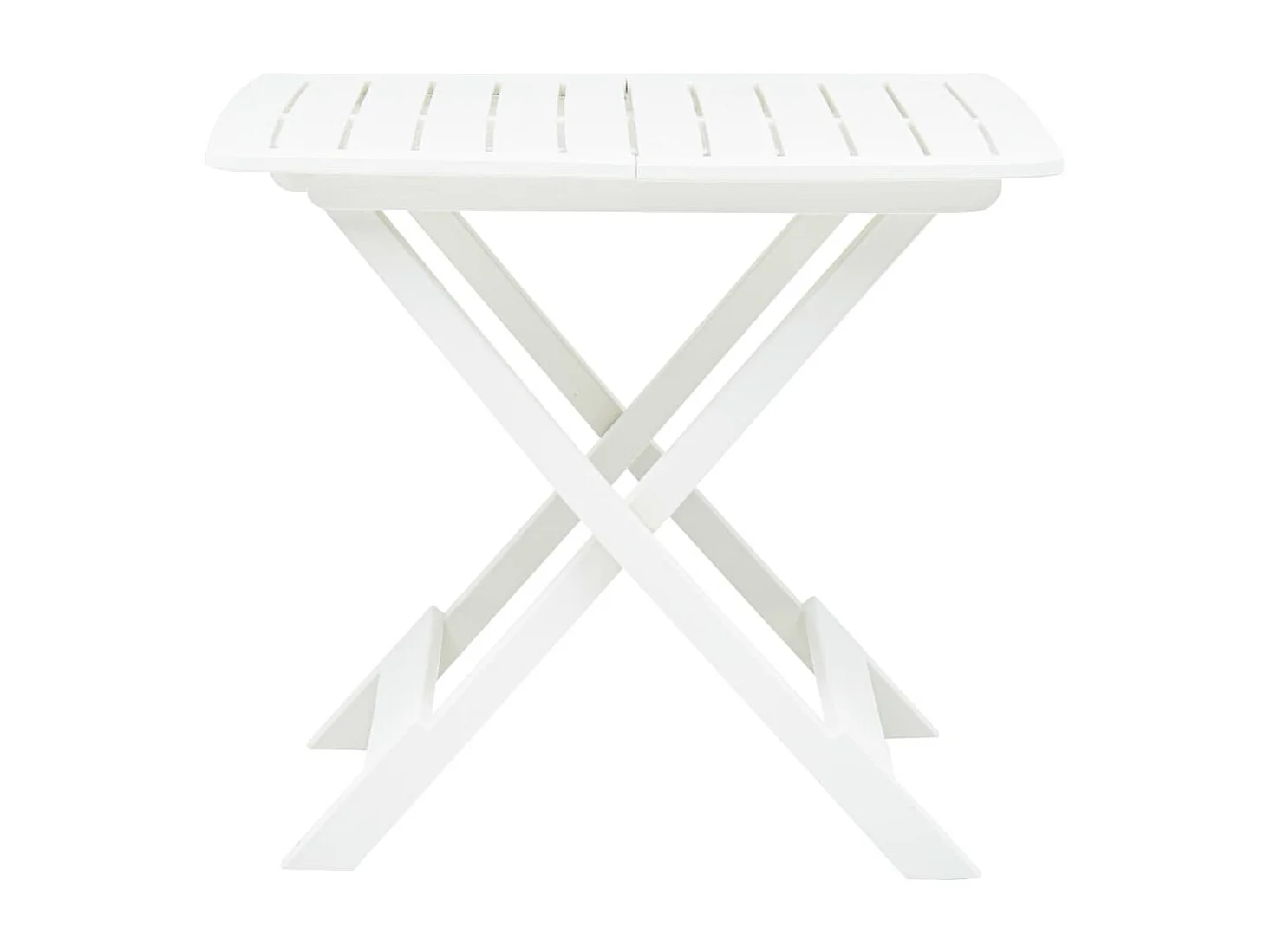Table pliable de jardin Blanc 79x72x70 Plastique