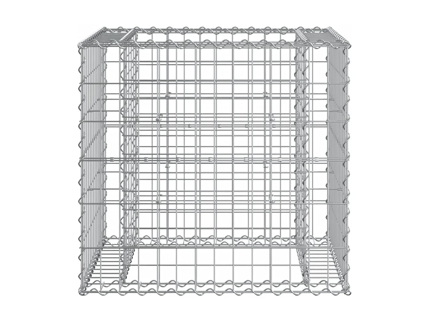 Banc de jardin avec panier en gabion bois de pin imprégné