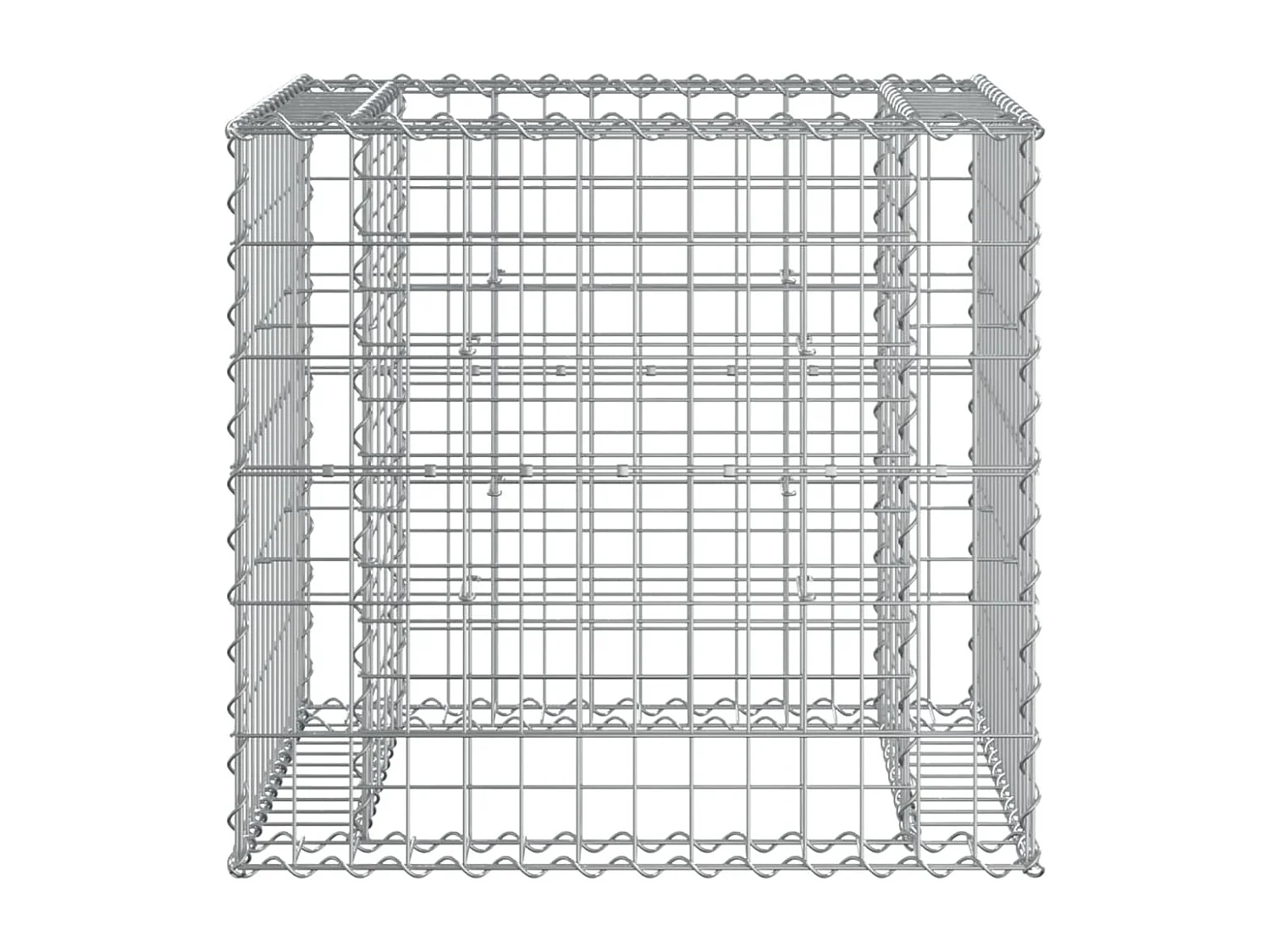 Banc de jardin avec panier en gabion bois de pin imprégné