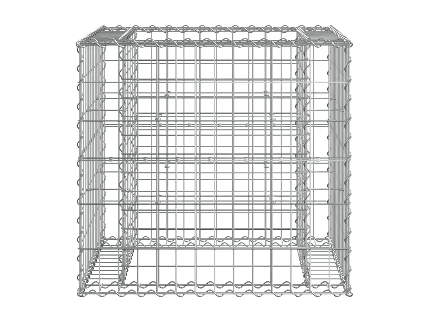 Banc de jardin avec panier en gabion bois massif de douglas