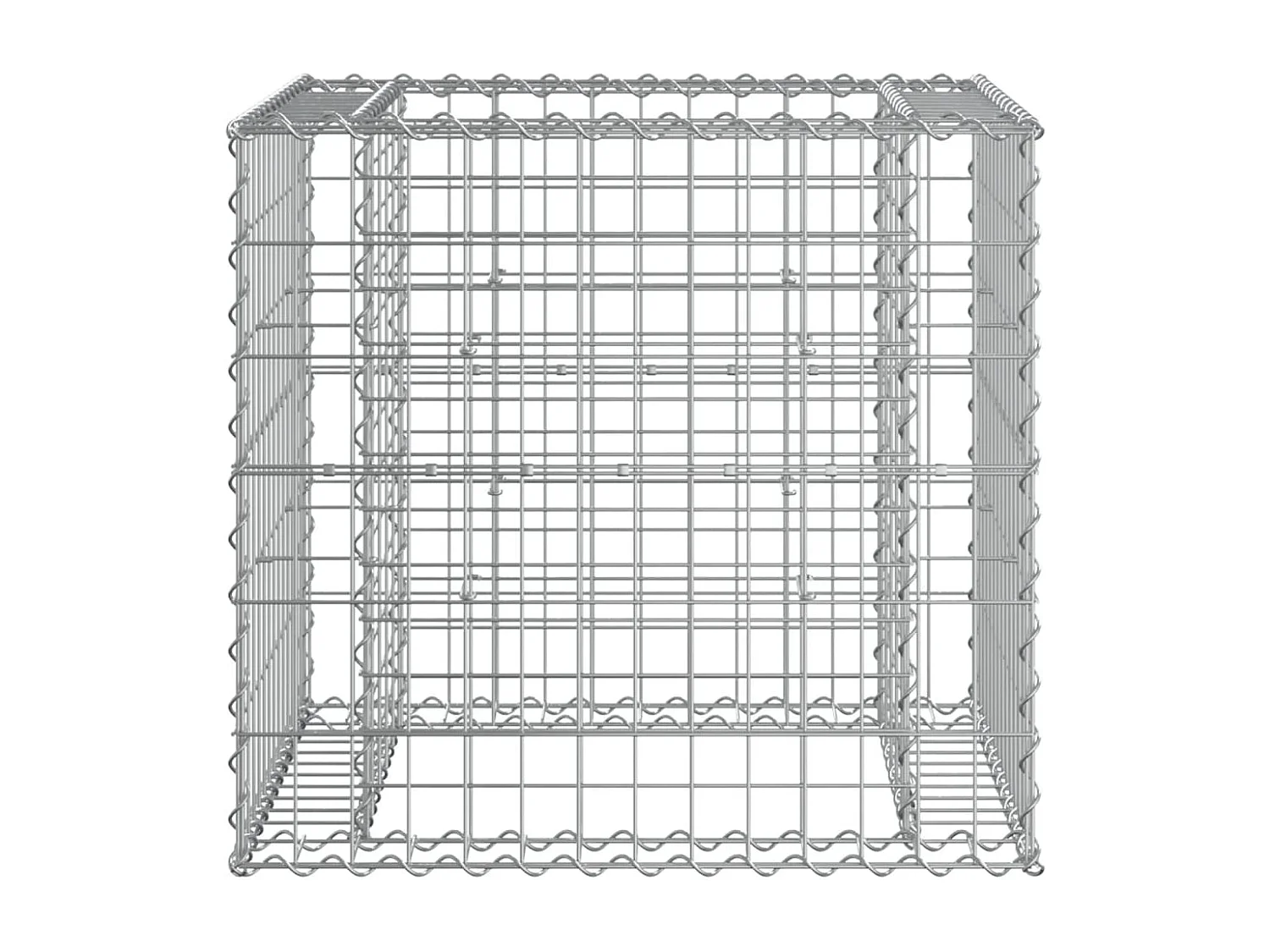 Banc de jardin avec panier en gabion bois de pin imprégné