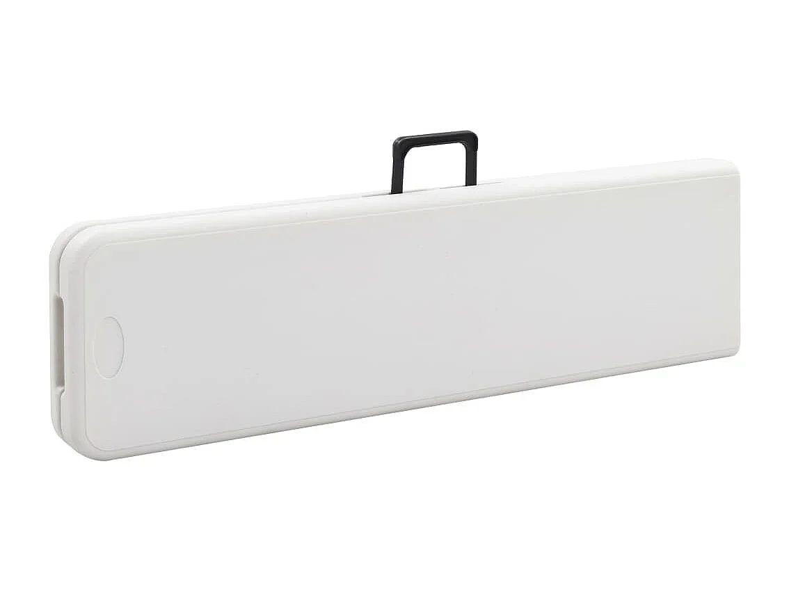 Bancs de jardin pliables 2 pcs 180cm PEHD Blanc