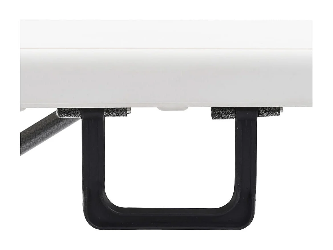 Bancs de jardin pliables 2 pcs 180cm PEHD Blanc