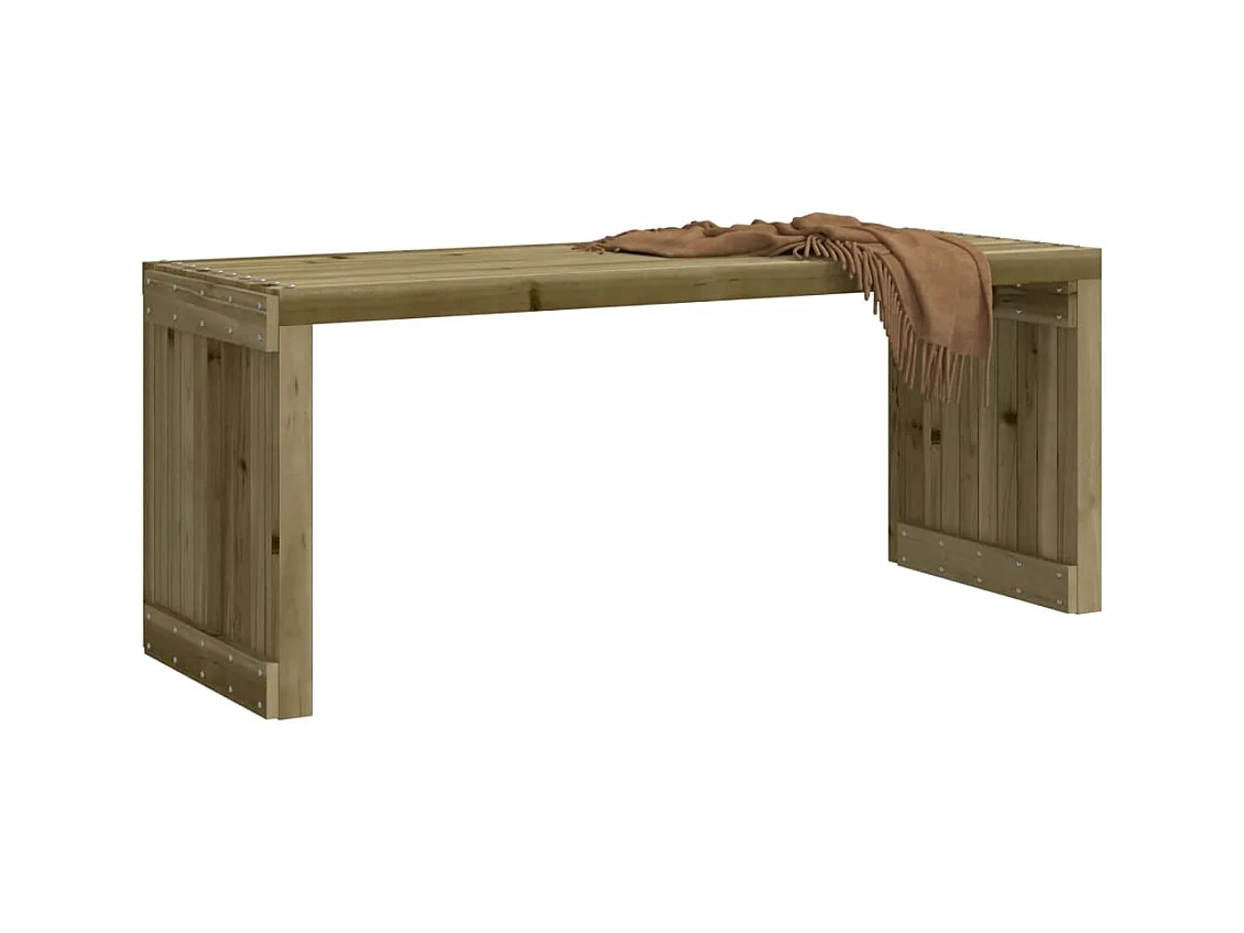 Banc de jardin extensible 212,5x40,5x45 bois de pin imprégné