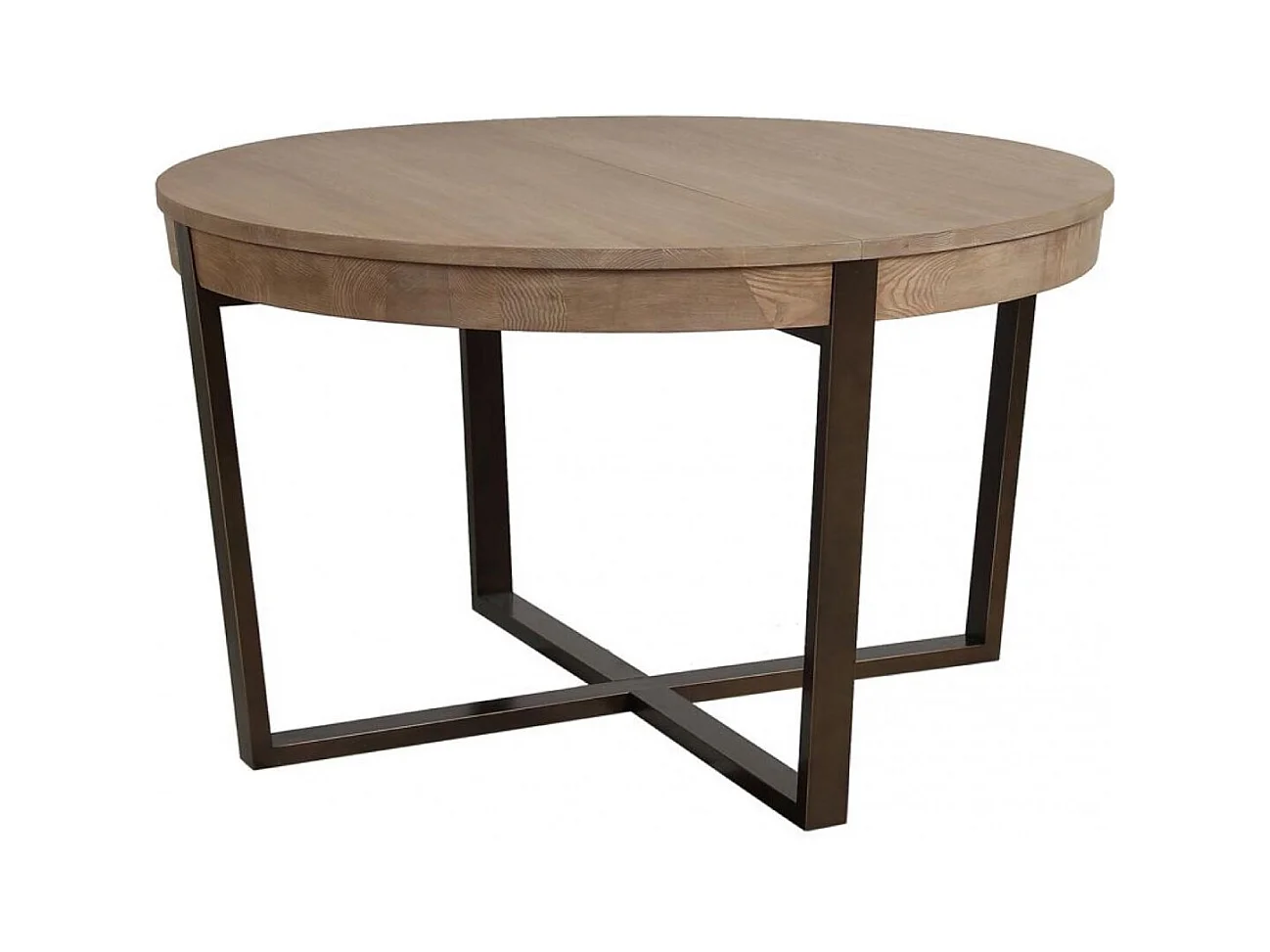 Table ronde extensible Bois Beige - Demeure Interior's