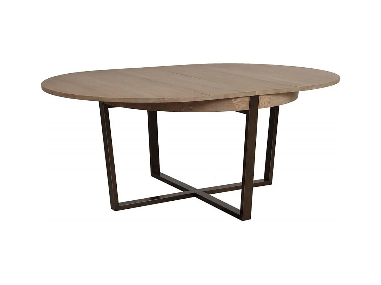 Table ronde extensible Bois Beige - Demeure Interior's