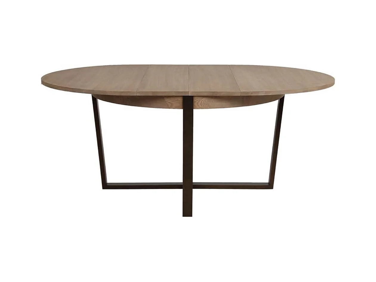 Table ronde extensible Bois Beige - Demeure Interior's