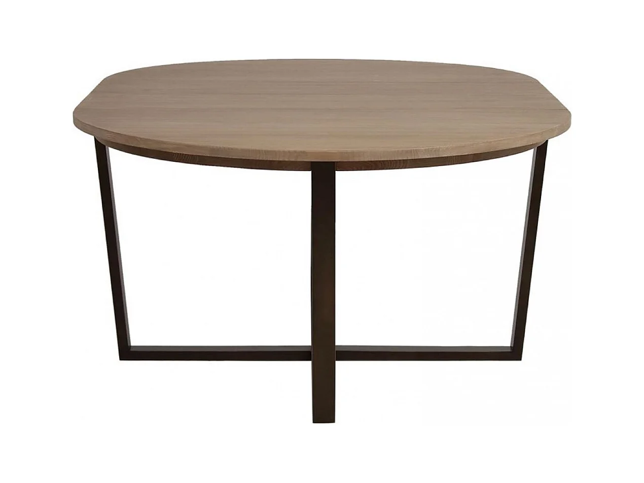 Table ronde extensible Bois Beige - Demeure Interior's