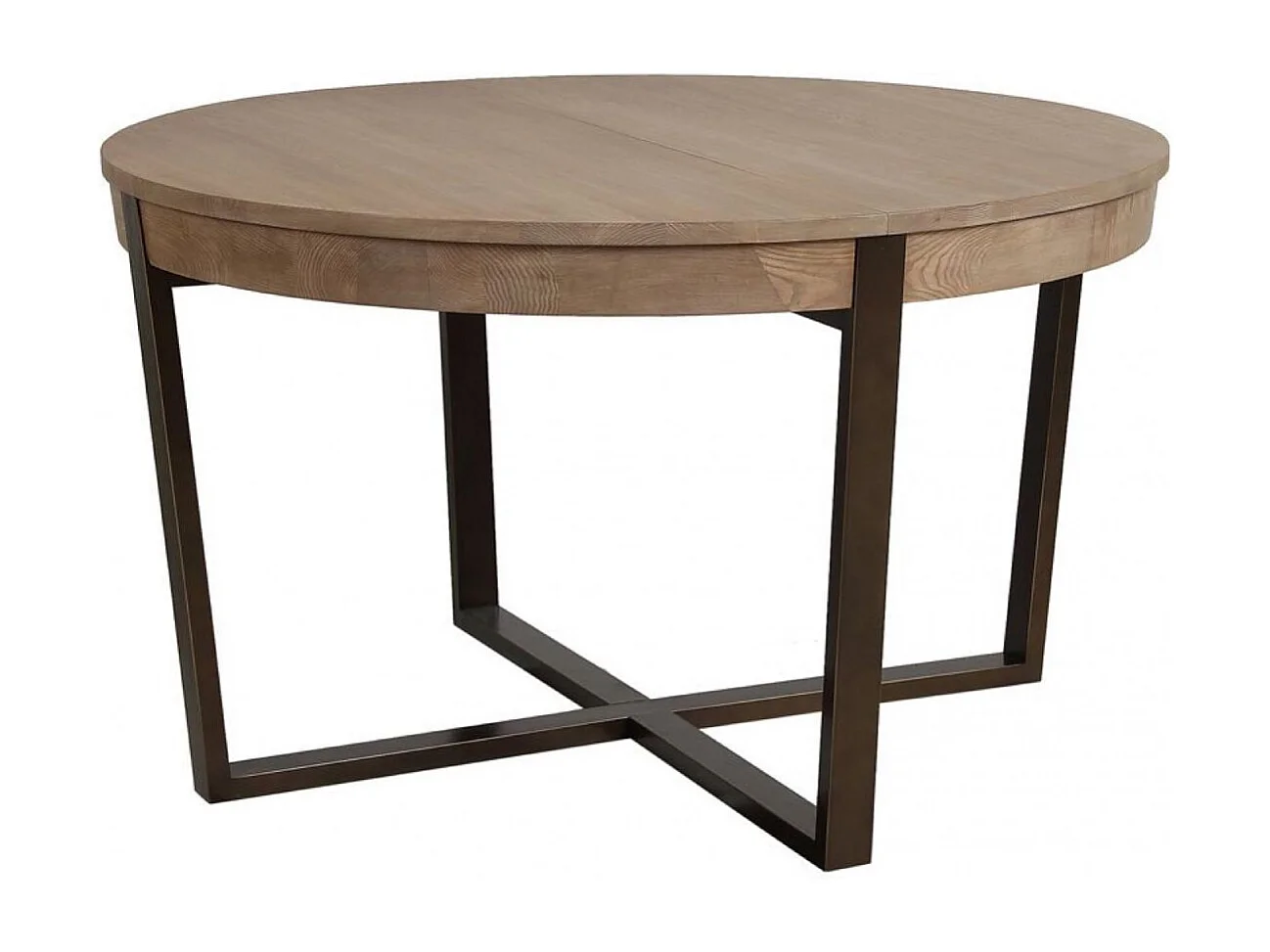 Table ronde extensible Bois Beige - Demeure Interior's