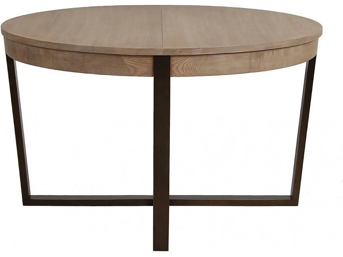 Table ronde extensible Bois Beige - Demeure Interior's