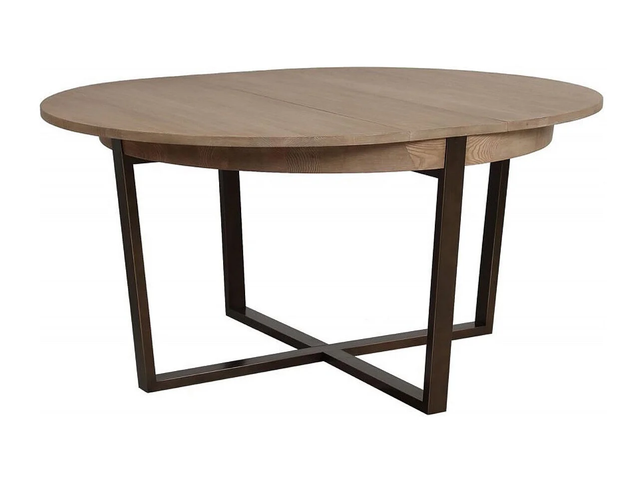 Table ronde extensible Bois Beige - Demeure Interior's