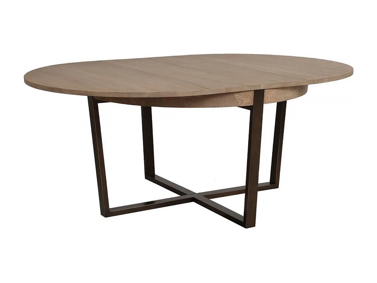 Table ronde extensible Bois Beige - Demeure Interior's