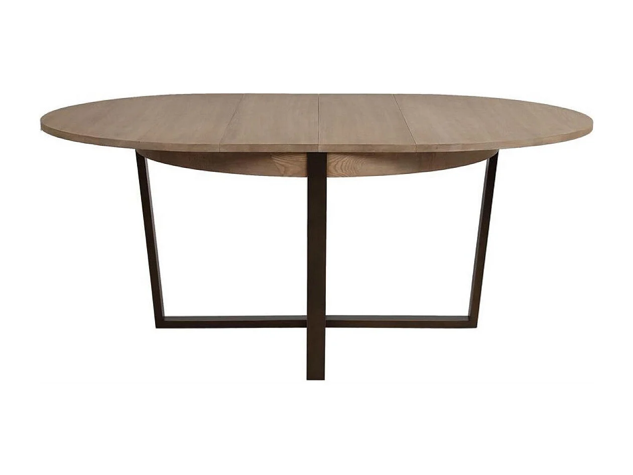 Table ronde extensible Bois Beige - Demeure Interior's