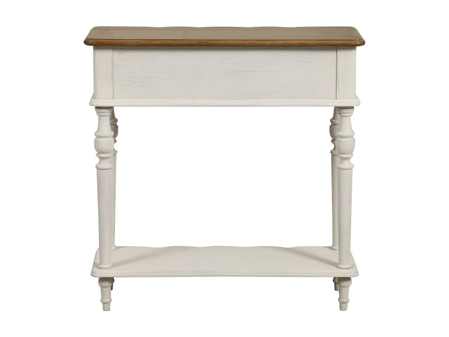 Console 1 tiroir Bois Blanc - Manoir Interior's