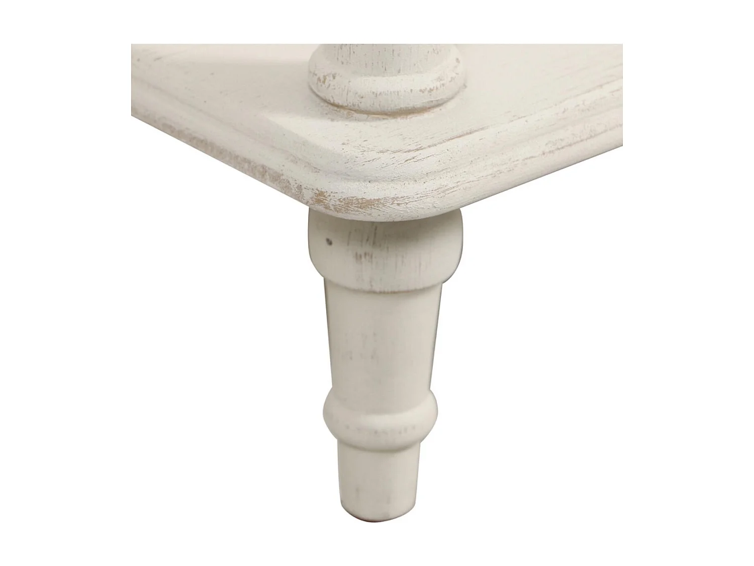 Console 1 tiroir Bois Blanc - Manoir Interior's