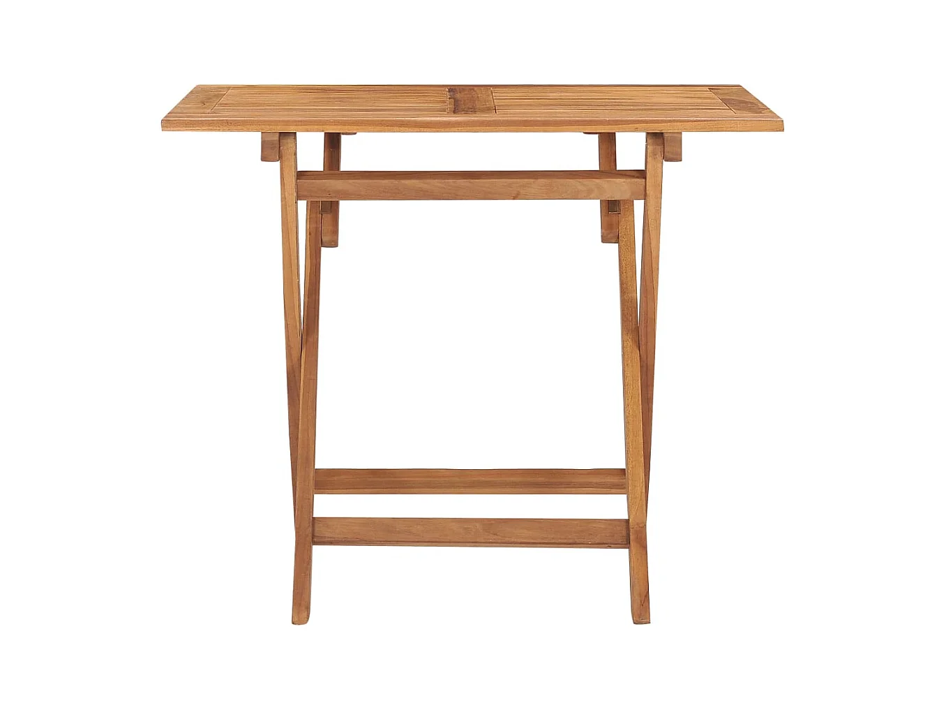 Mobilier à dîner d'extérieur pliable 5 pcs Bois solide de teck 5