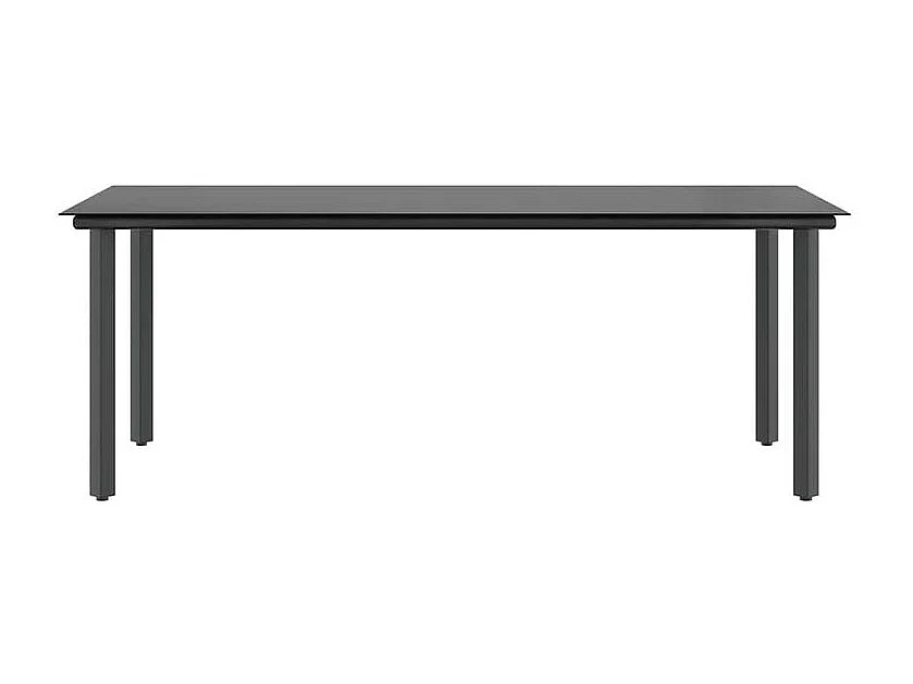 Ensemble à manger jardin coussins 9pcs marron poly rotin verre