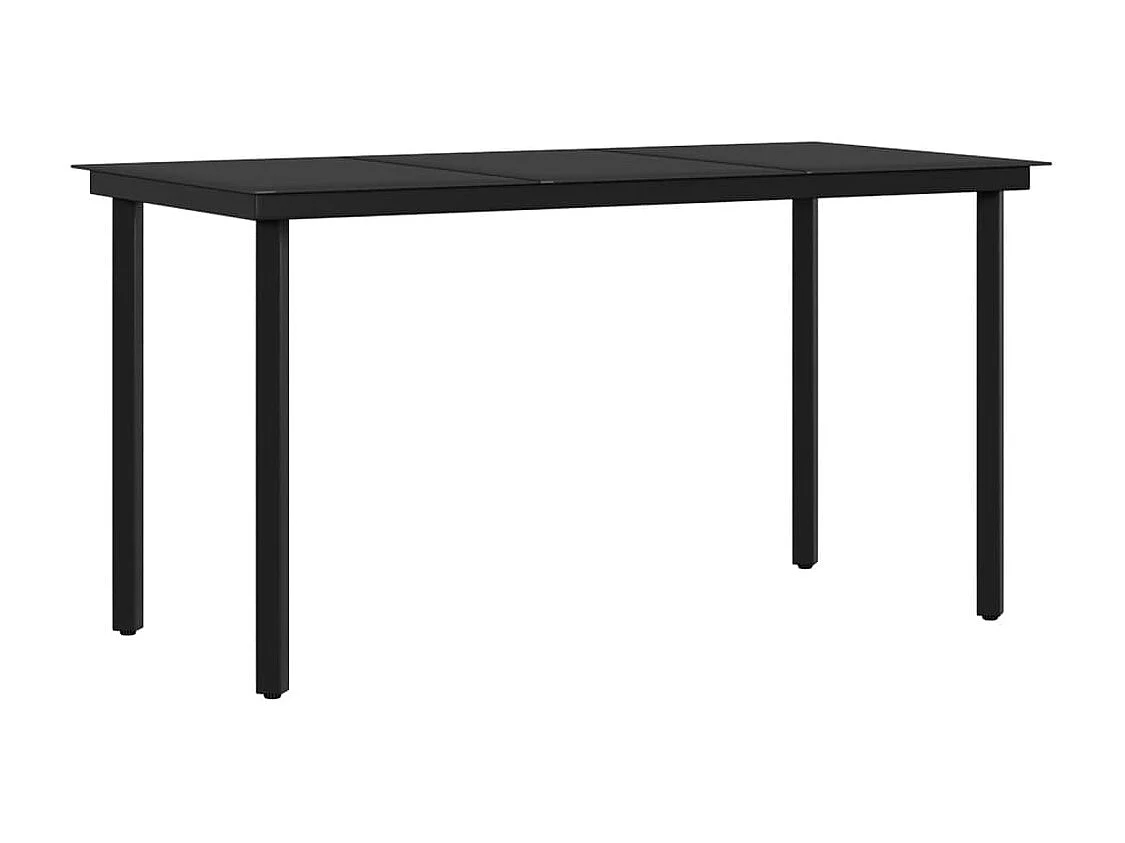 Mobilier de salle à manger de jardin coussins 7 pcs Marron-noir