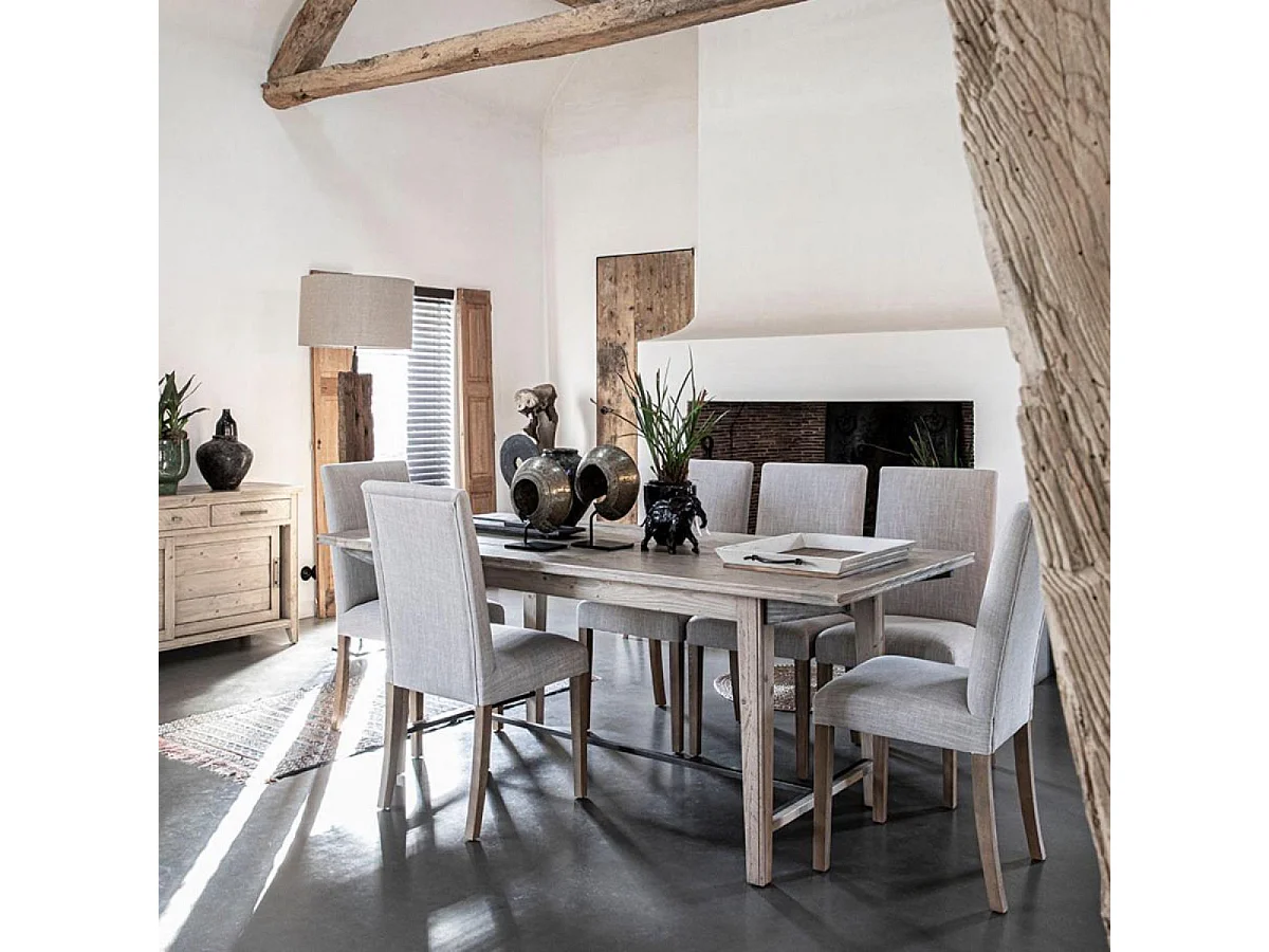 Lot de 2 chaises romane Bois Beige - Les Étoffes Interior's