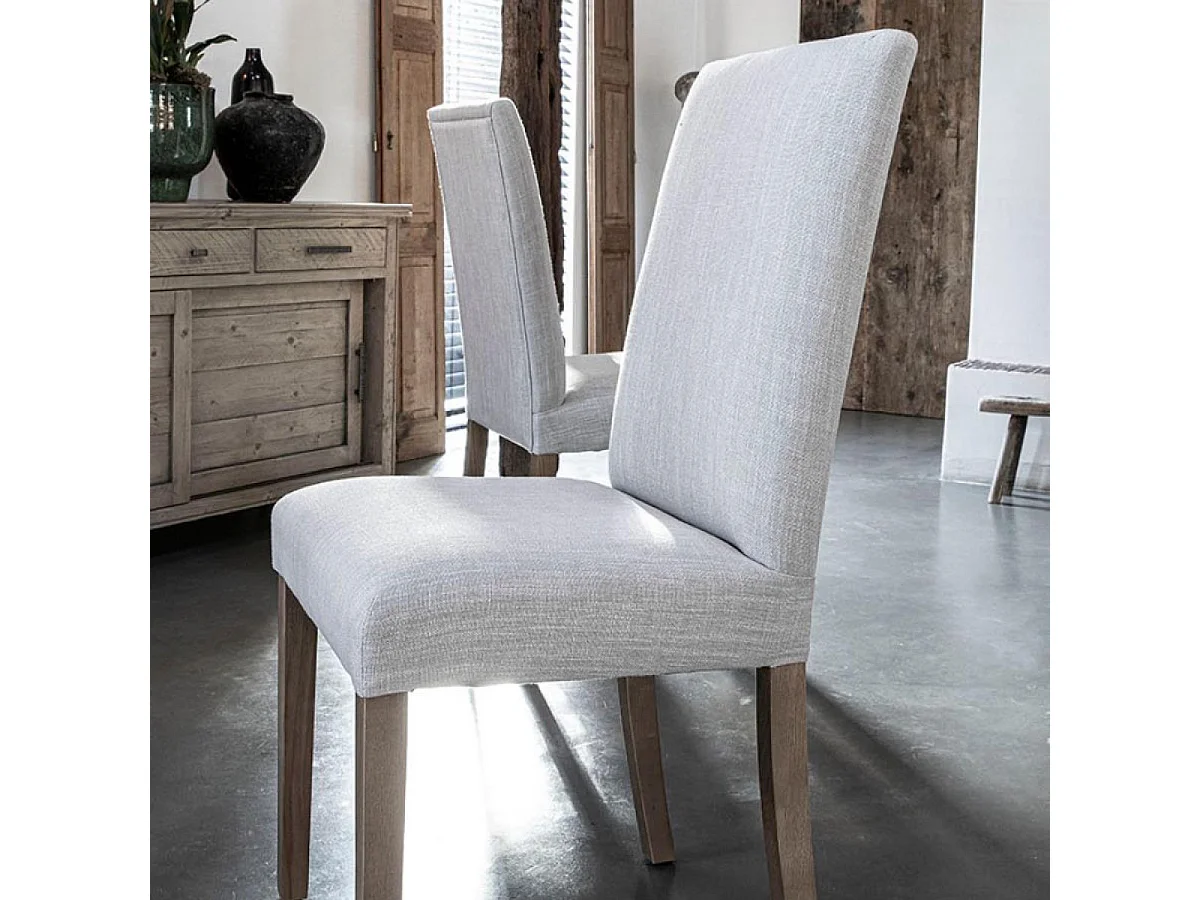 Lot de 2 chaises romane Bois Beige - Les Étoffes Interior's