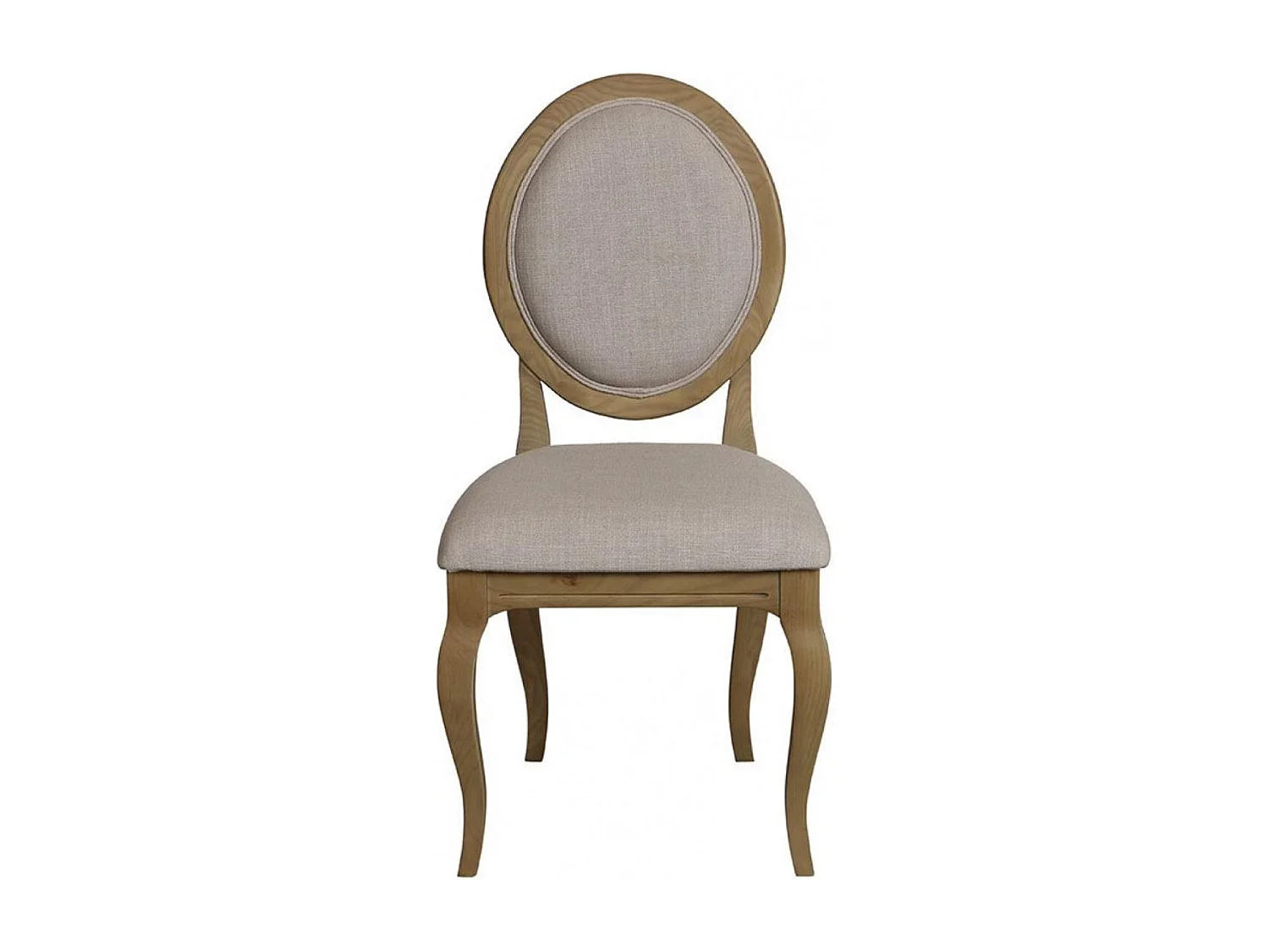 Lot de 2 chaises médaillon hortense Bois Beige - Les Étoffes Interior's