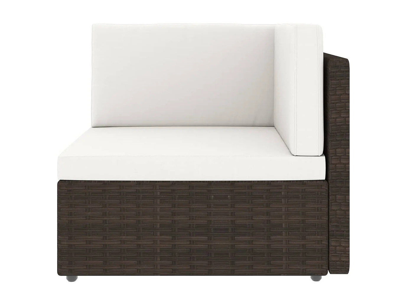 Salon de jardin 8 pcs avec coussins Marron Résine tressée 6