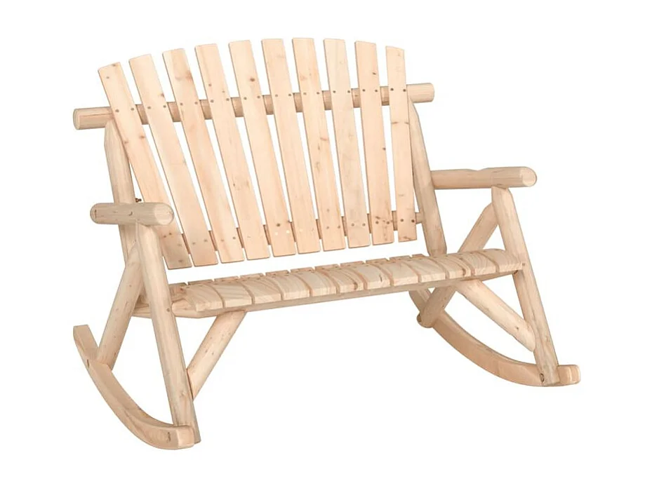 Ensemble de salon de jardin 5 pcs bois massif d'épicéa