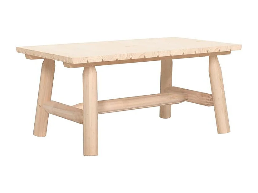 Ensemble de salon de jardin 5 pcs bois massif d'épicéa