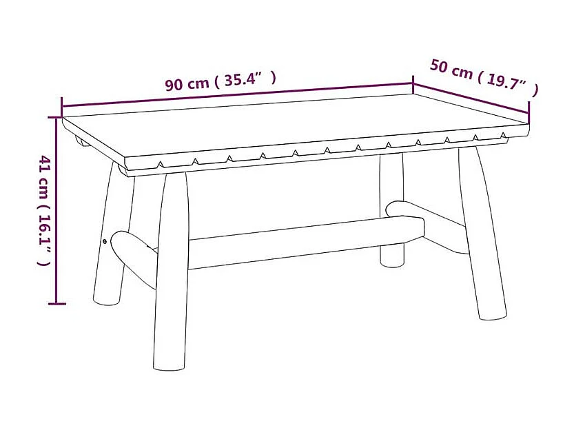 Ensemble de salon de jardin 5 pcs bois massif d'épicéa