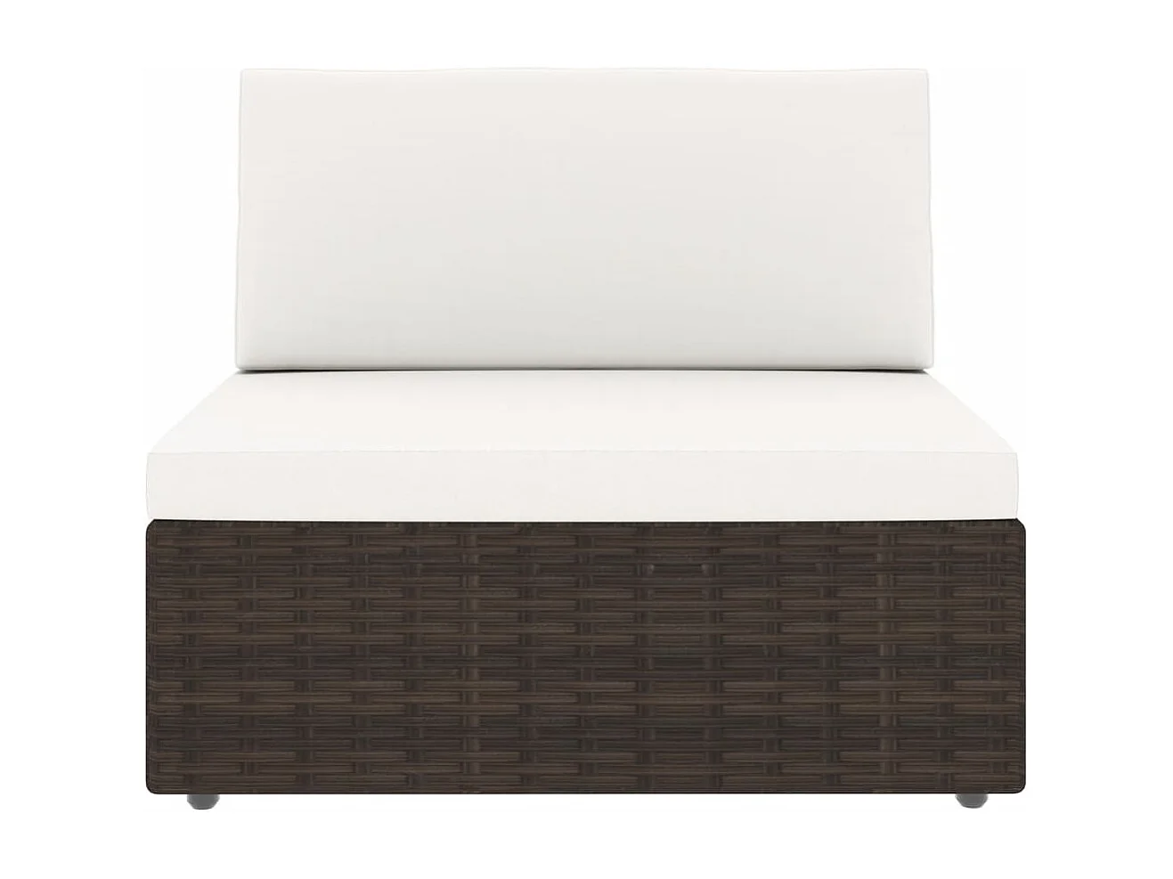 Salon de jardin 8 pcs Résine tressée Marron