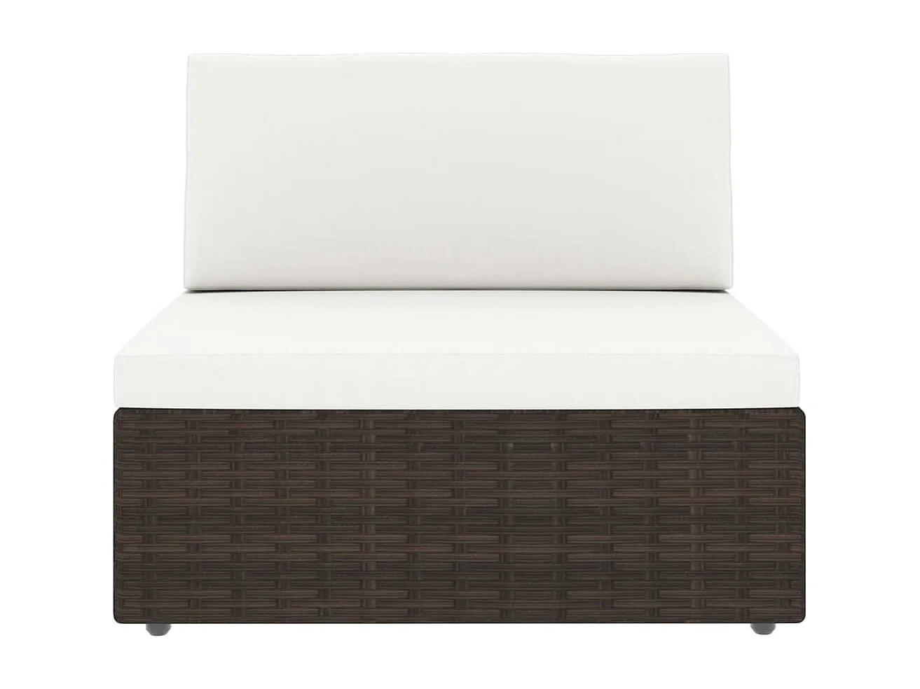 Salon de jardin 11 pcs avec coussins Marron Résine tressée 12