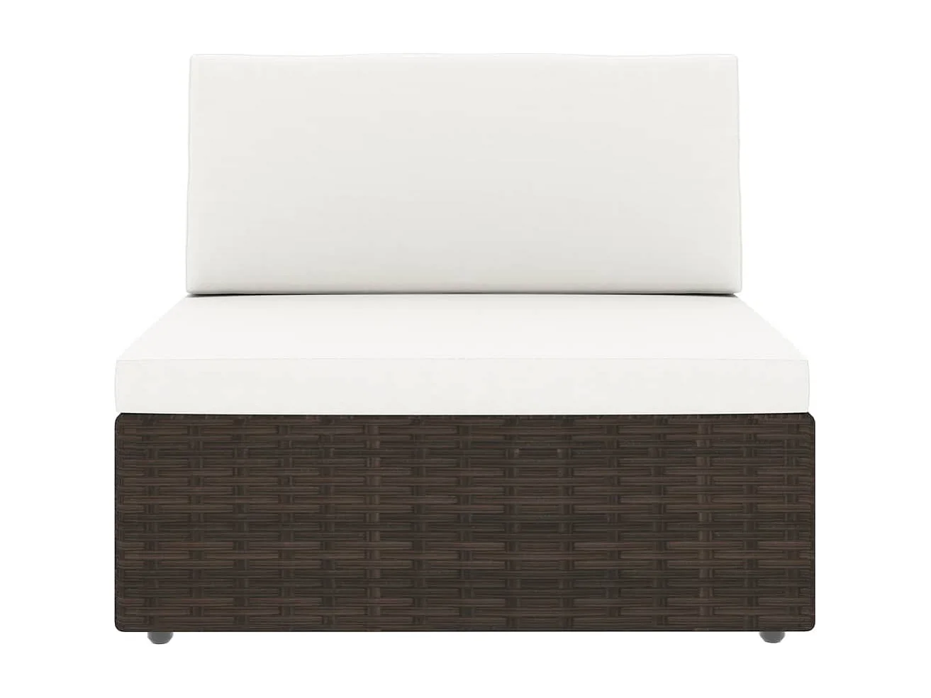 Salon de jardin 7 pcs Résine tressée Marron