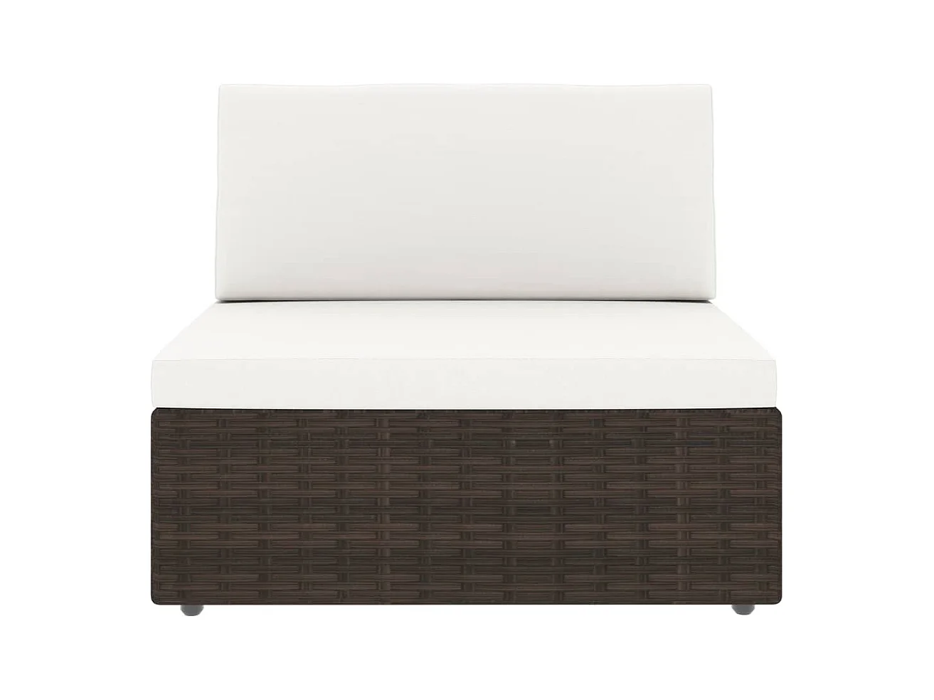 Salon de jardin 9 pcs Résine tressée Marron