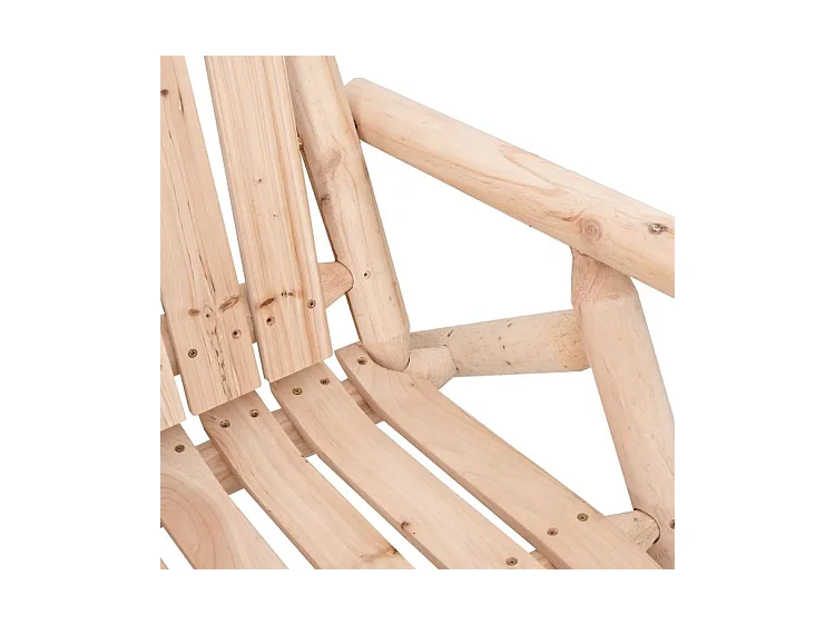 Ensemble de salon de jardin 3 pcs bois massif d'épicéa